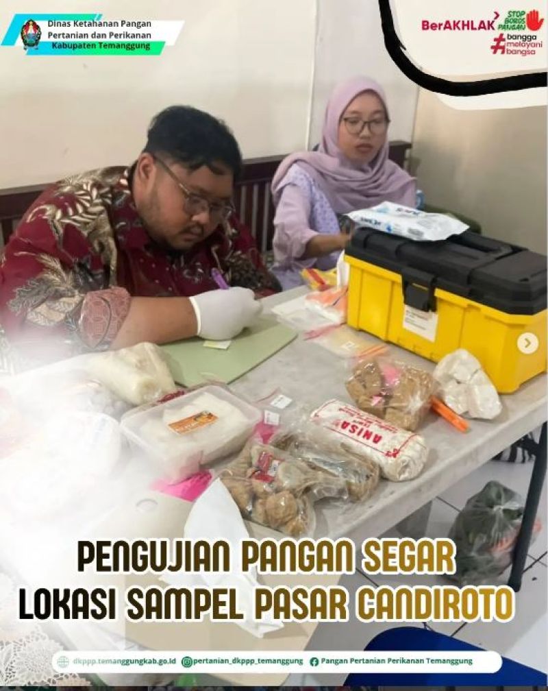 *Pengujian Pangan Segar - Lokasi Sampel :Pasar Candiroto*